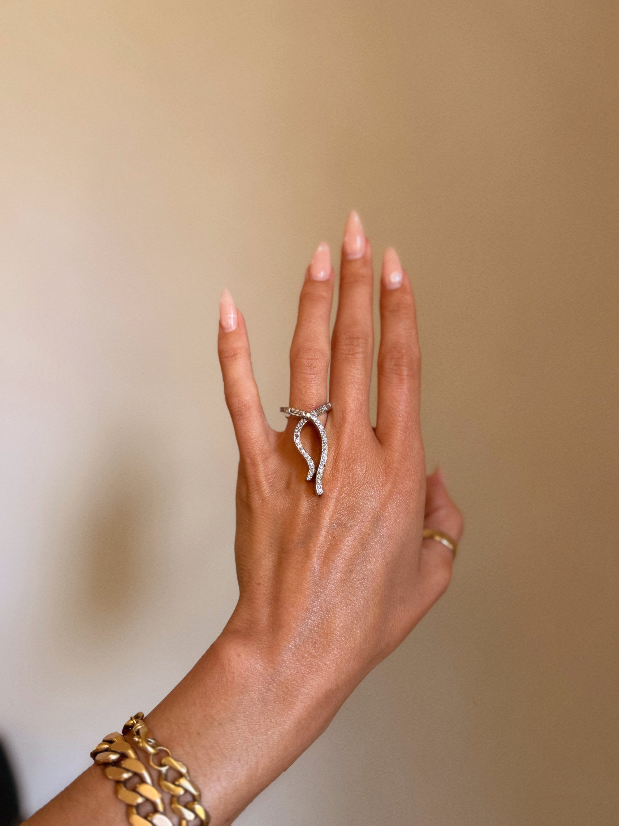 WOMAN, I JUST WANT TO WRAP YOU UP WITH A BOW // WILD RIBBON STACKING NESTING RING
