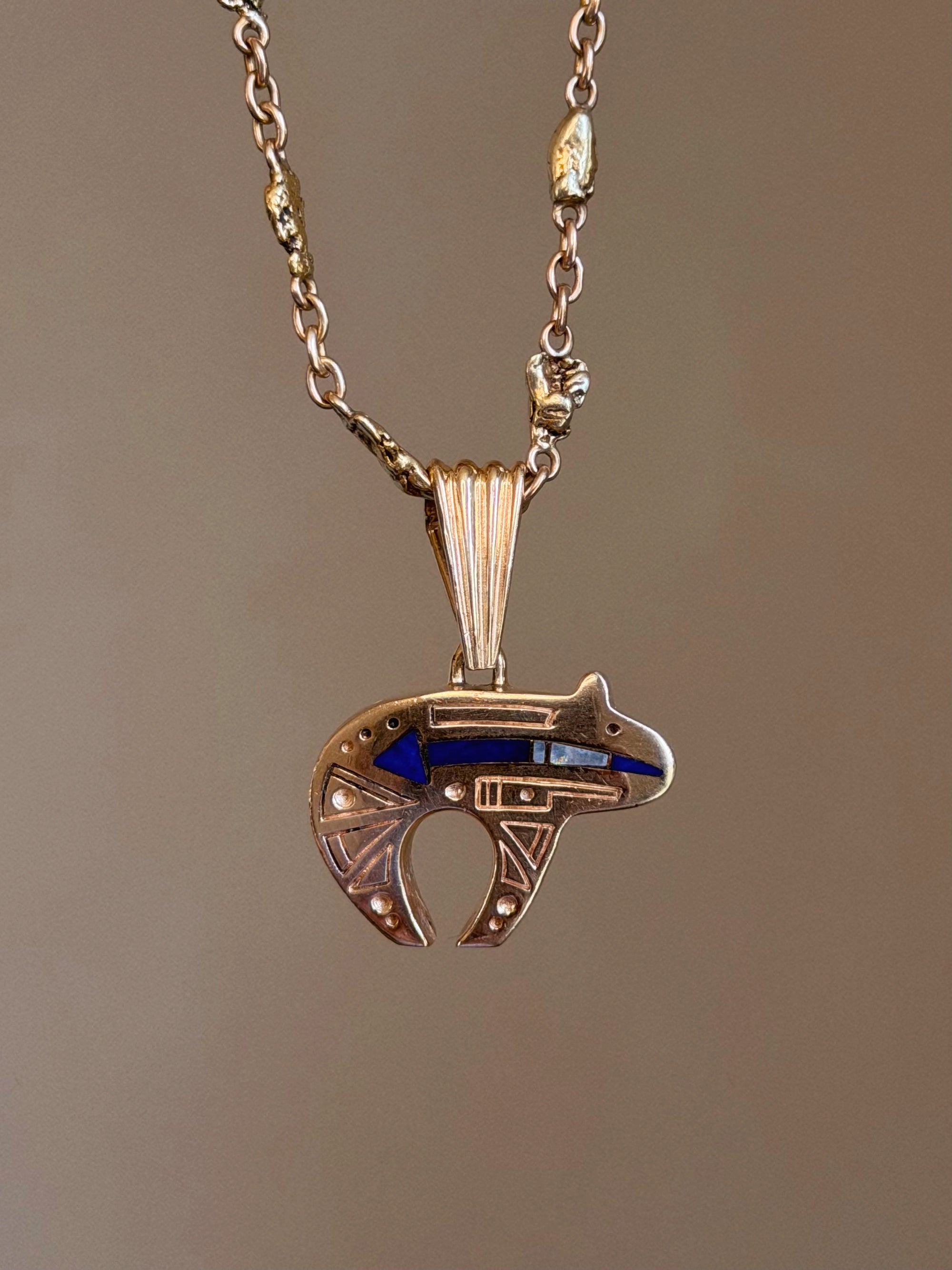 AS I HAVE GOTTEN OLDER, LIFE HAS BECOME MORE DEAR TO ME // RAY TRACEY NAVAJO BEAR INLAY CHARM
