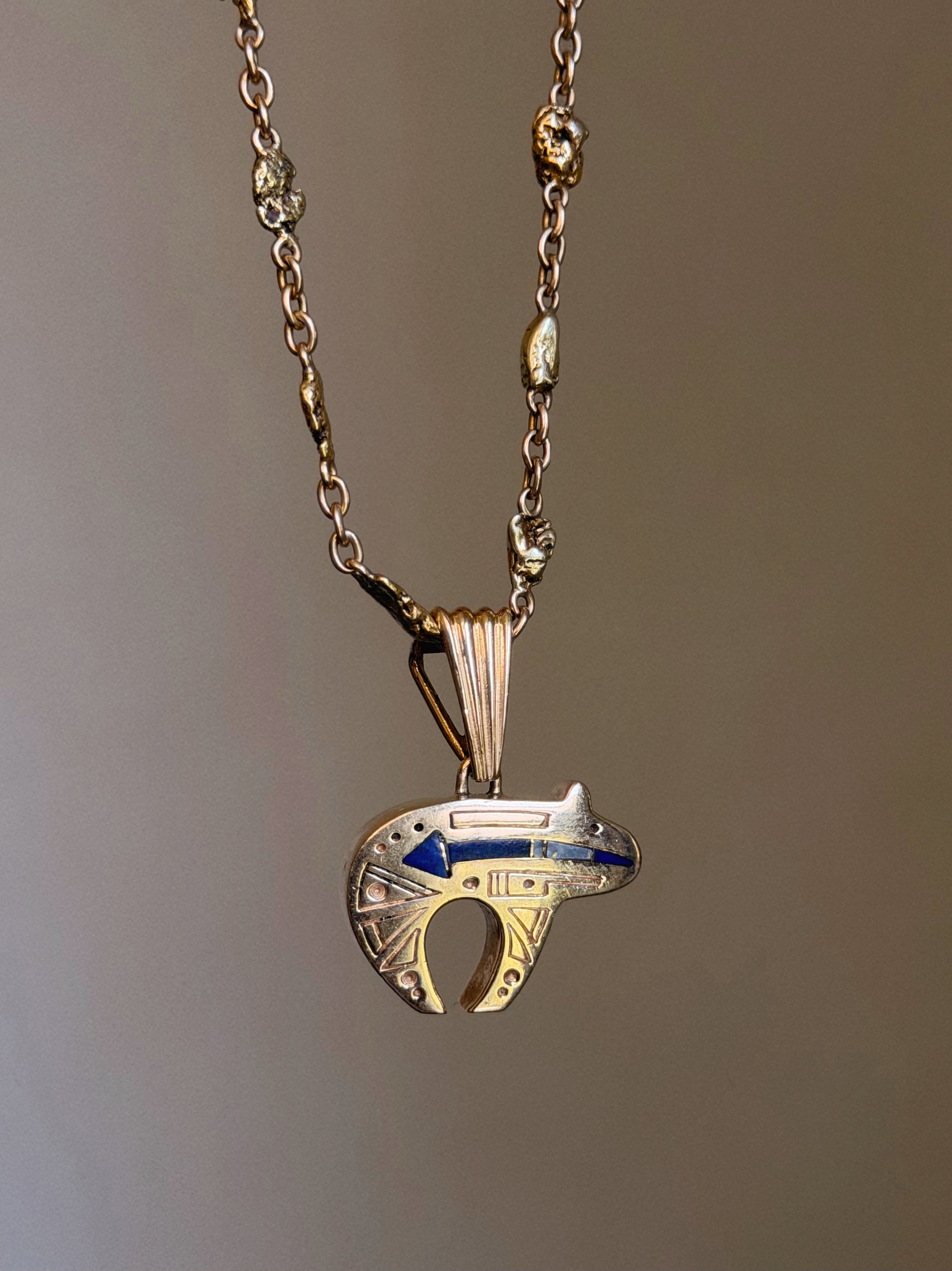 AS I HAVE GOTTEN OLDER, LIFE HAS BECOME MORE DEAR TO ME // RAY TRACEY NAVAJO BEAR INLAY CHARM