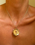 I'VE GOT AN ANGEL ON MY SHOULDER AND THE DEVIL ON THE OTHER, TAKE THEM FOR A SPIN // 1940'S SPINNER PENDANT
