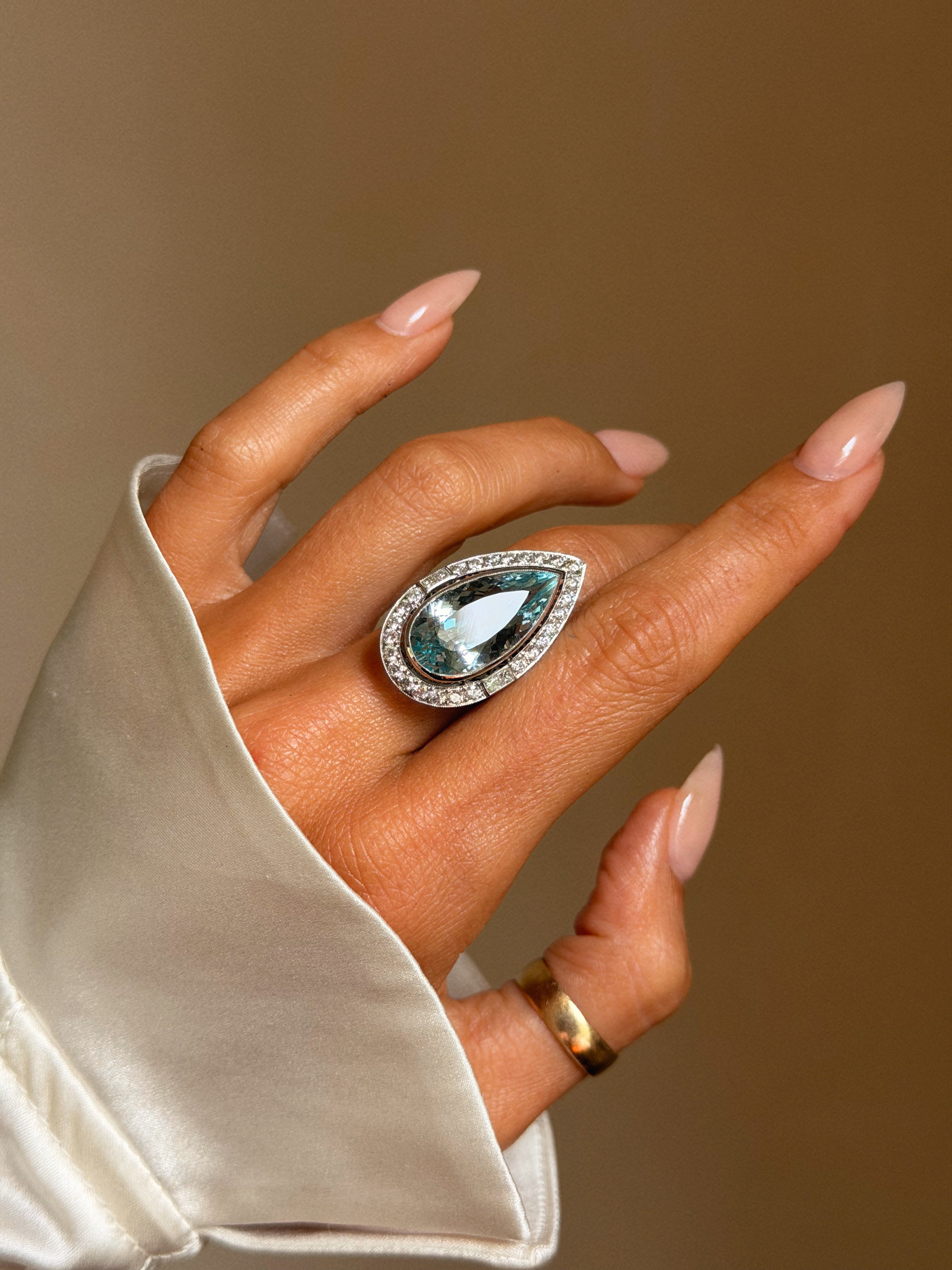 ヴィンテージVINTAGE オーバルムーンストーン リング 21号 メンズ Antique Men's & Women Rings Collection | The Moonstoned