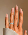 I LIKE MY STACKS STURDY AND SOLID // VINTAGE DIAMOND ETERNITY BAND
