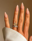 I LIKE MY STACKS STURDY AND SOLID // VINTAGE DIAMOND ETERNITY BAND