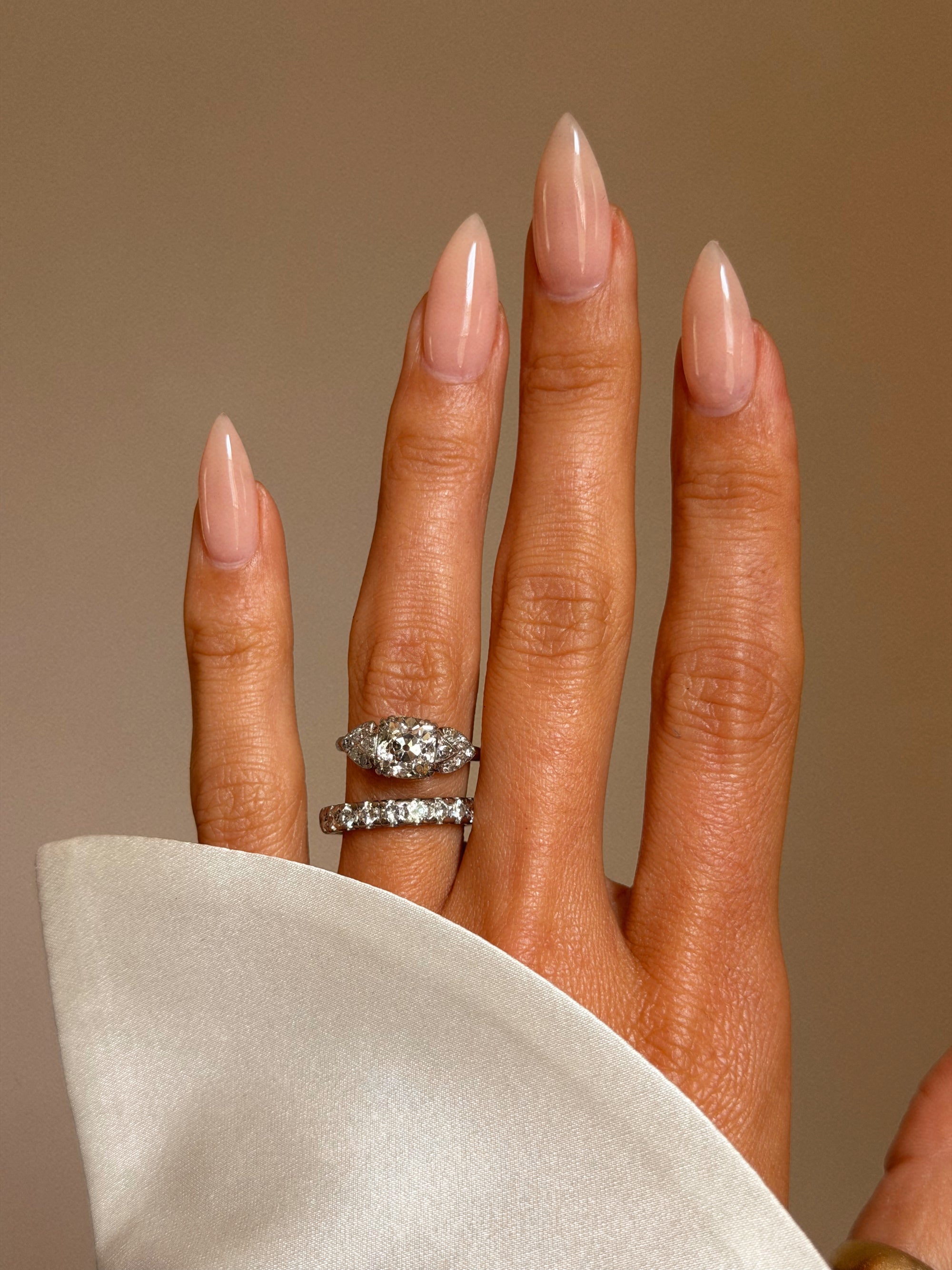 OF LOVE THAT FEELS LIKE SOARING ON WIDE OPEN WINGS // ART DECO OLD MINE CUT DIAMOND ENGAGEMENT RING