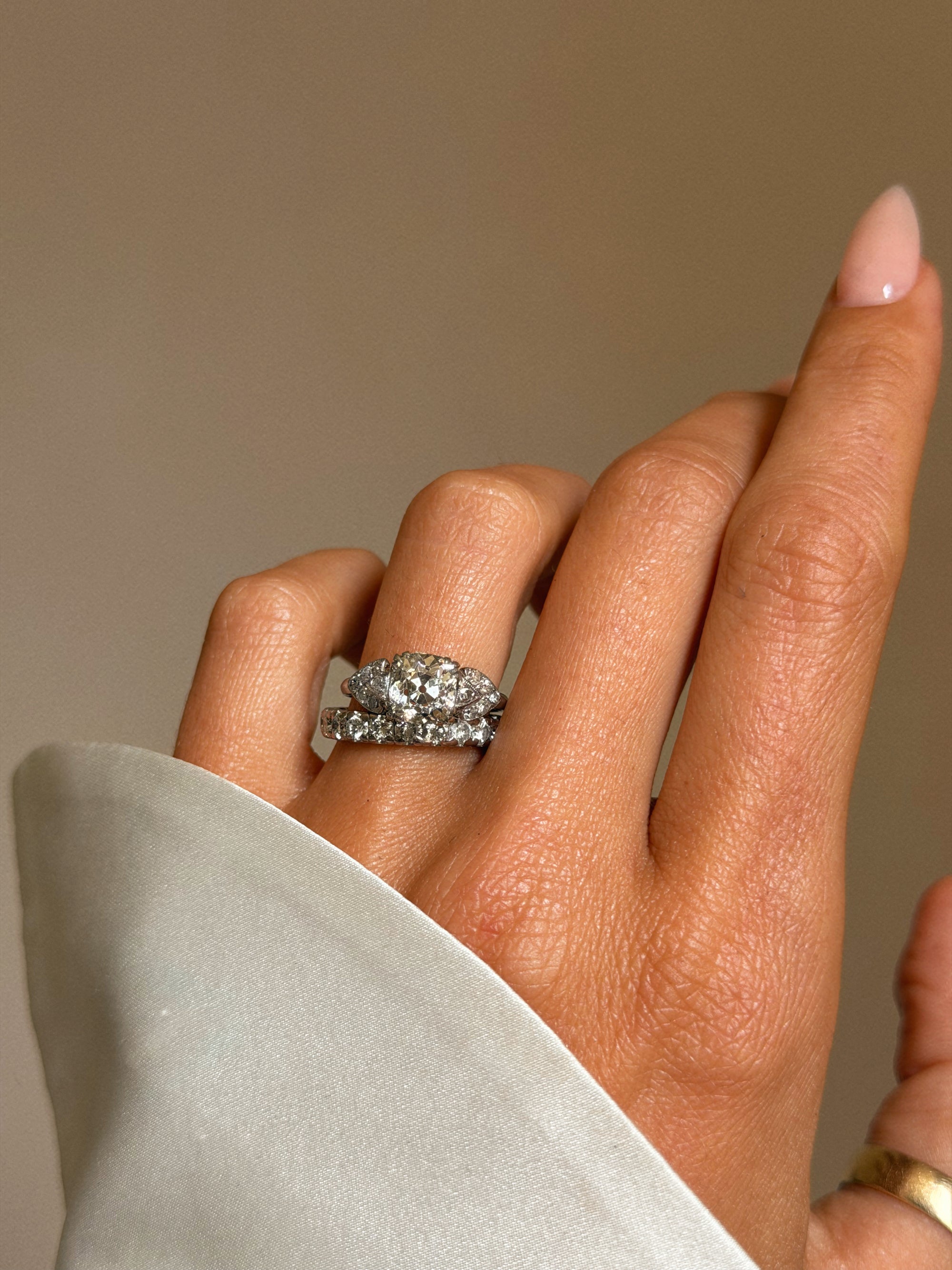 OF LOVE THAT FEELS LIKE SOARING ON WIDE OPEN WINGS // ART DECO OLD MINE CUT DIAMOND ENGAGEMENT RING