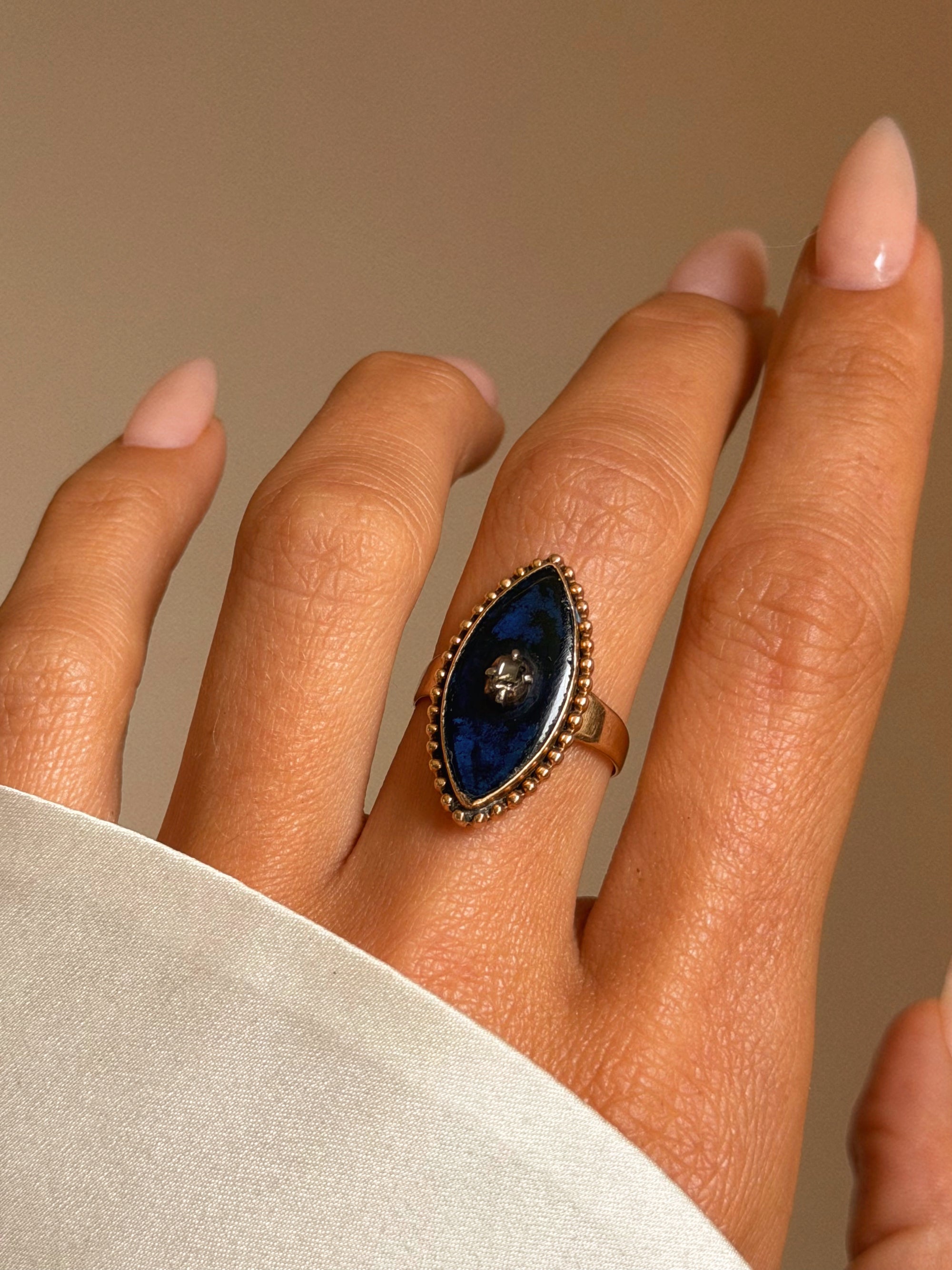 WE DINED UNDERNEATH THE HEAVENS AND EVERYTHING WAS PERFECT // BAGUE AU FIRMAMENT RING WITH TABLE CUT DIAMOND