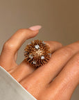I'D BE LESS PRICKLY IF YOU DIDN'T POKE SO MUCH // VINTAGE BOMBE RING
