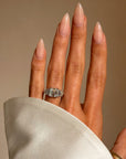 AND THERE I WAS, STANDING IN FRONT OF THE REST OF MY LIFE AND FOR THE FIRST TIME THERE WAS NO WHERE ELSE I'D RATHER BE // VINTAGE MID CENTURY ENGAGEMENT RING