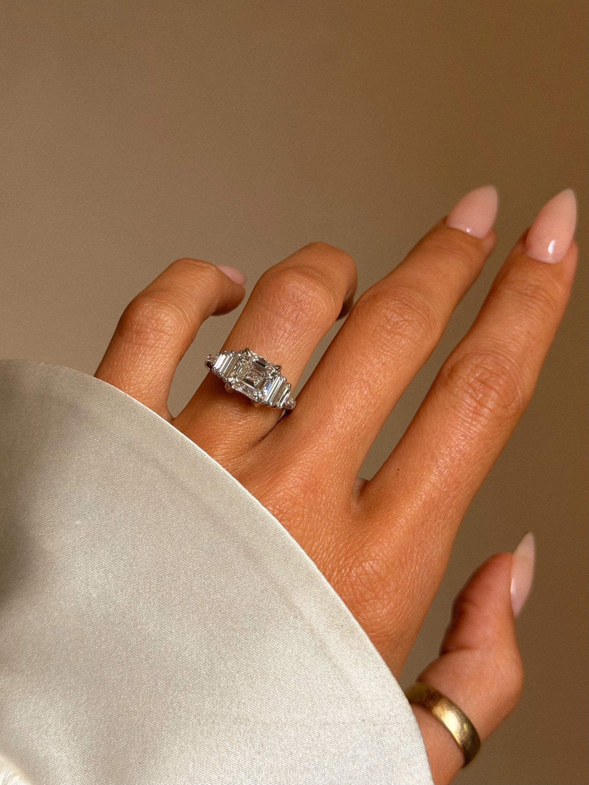 AND THERE I WAS, STANDING IN FRONT OF THE REST OF MY LIFE AND FOR THE FIRST TIME THERE WAS NO WHERE ELSE I'D RATHER BE // VINTAGE MID CENTURY ENGAGEMENT RING