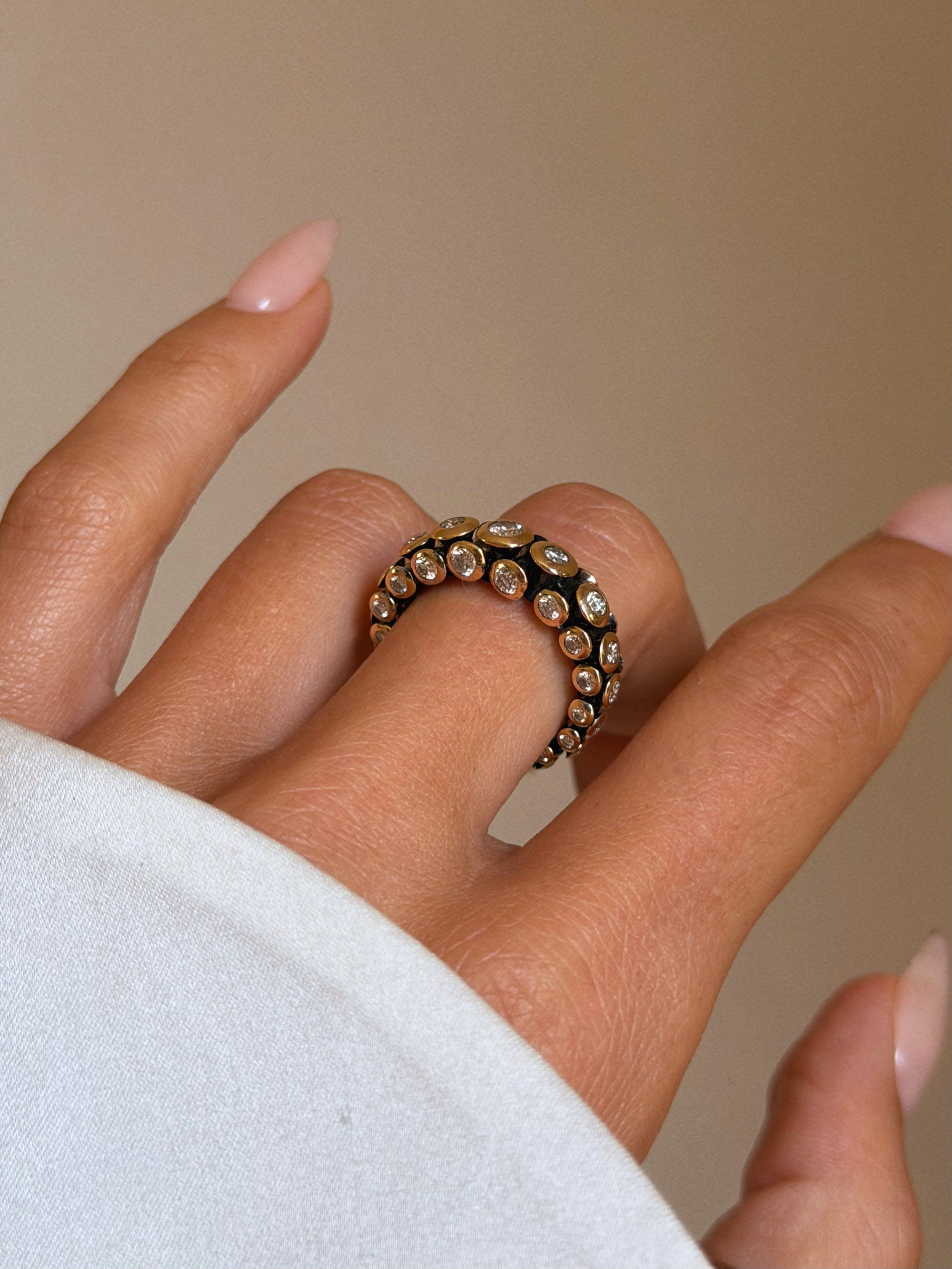 OF AN OCTOPUS AND HER INTELLIGENCE // CONVERTIBLE RING TO EAR CUFF DIAMOND PIECE
