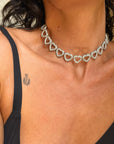 10 THINGS I HATE ABOUT YOU DO NOT INCLUDE 10CTS OF DIAMONDS // Y2K DIAMOND HEART CHOKER NECKLACE