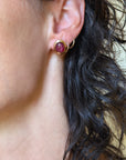 OF WILD SUMMER RASPBERRIES BURSTING LIKE STARS ON MY TONGUE // GIA CERTIFIED STAR RUBY PAIR EARRINGS