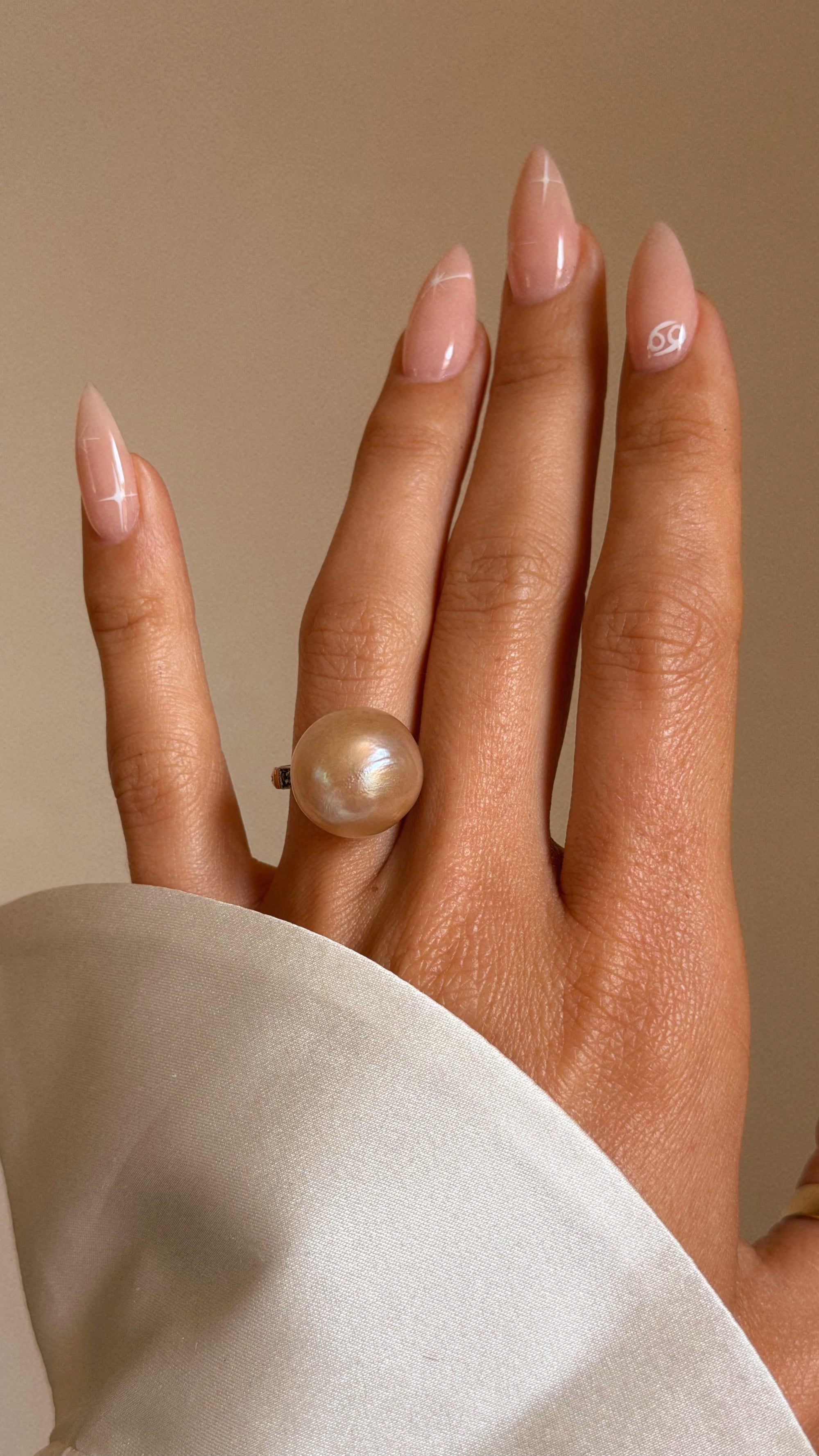 HOLD ME TO YOUR LIPS AND LET ME WARM UNDERNEATH YOUR BREATH // ANTIQUE PEARL AND DIAMOND RING