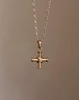 MY FAITH IN HUMANITY IS SOLID AND GOLDEN // VINTAGE BVLGARI CROSS PENDANT