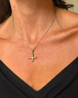 MY FAITH IN HUMANITY IS SOLID AND GOLDEN // VINTAGE BVLGARI CROSS PENDANT