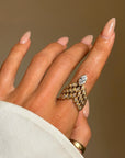 I FEEL LIKE A ROCKET SHIP, BREAKING BARRIERS INTO THE UNKNOWN // VINTAGE DIAMOND RING