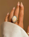 THERE IS A FIRE INSIDE YOUR HEART AND I JUST WANT TO BE CLOSE TO IT // VINTAGE OPAL COCKTAIL RING