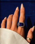 I LOOK TO THE HEAVENS AND FIND YOU IN THE FIRST STAR // GEORGIAN BAGUE AU FIRMAMENT RING OF THE HEAVENS