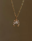 SOME CALL IT LUCKY BUT I THINK IT HAS TO DO WITH A WILL UNBROKEN // DIAMOND HORSE HEAD AND LUCKY SEVEN HORSESHOE PENDANT