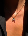 SOME CALL IT LUCKY BUT I THINK IT HAS TO DO WITH A WILL UNBROKEN // DIAMOND HORSE HEAD AND LUCKY SEVEN HORSESHOE PENDANT