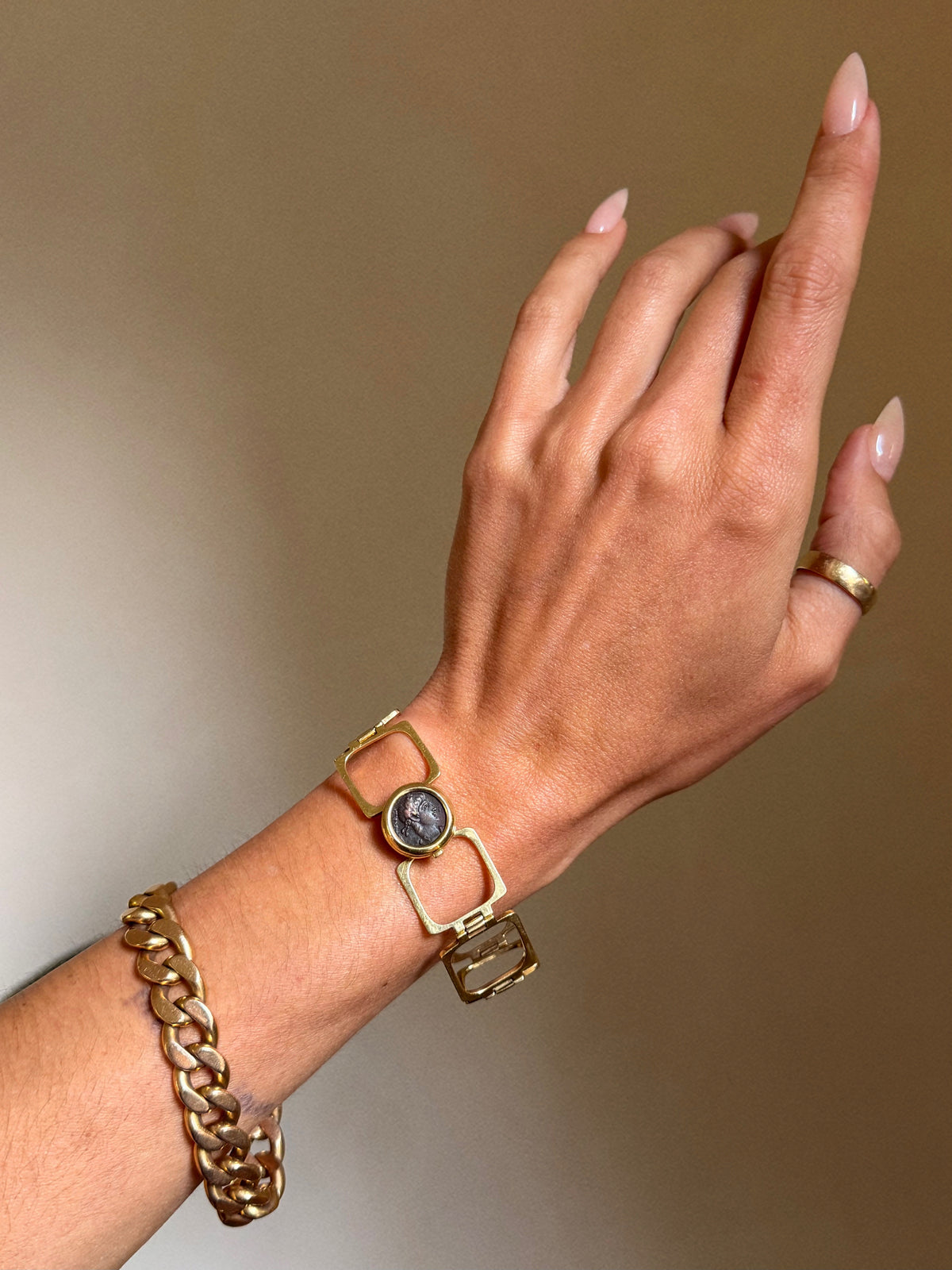 HISTORY UNFURLS, IT LENDS A PATH TO UNDERSTAND WHERE WE ARE HEADED BY HOW WE HAVE BEEN // ANCIENT BRONZE COIN RING TO BRACELET CONVERTIBLE JEWELRY