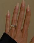 OF CINDERS AND BRICK FIREPLACES // CARRÉ CUT DIAMOND ETERNITY BAND SZ 4.25