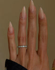 OF CINDERS AND BRICK FIREPLACES // CARRÉ CUT DIAMOND ETERNITY BAND SZ 4.25