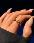 SING TO ME AND TAKE ME DOWN, DOWN, DOWN // FIGURAL MERMAID SIREN 18K GOLD RING