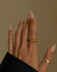 SING TO ME AND TAKE ME DOWN, DOWN, DOWN // FIGURAL MERMAID SIREN 18K GOLD RING