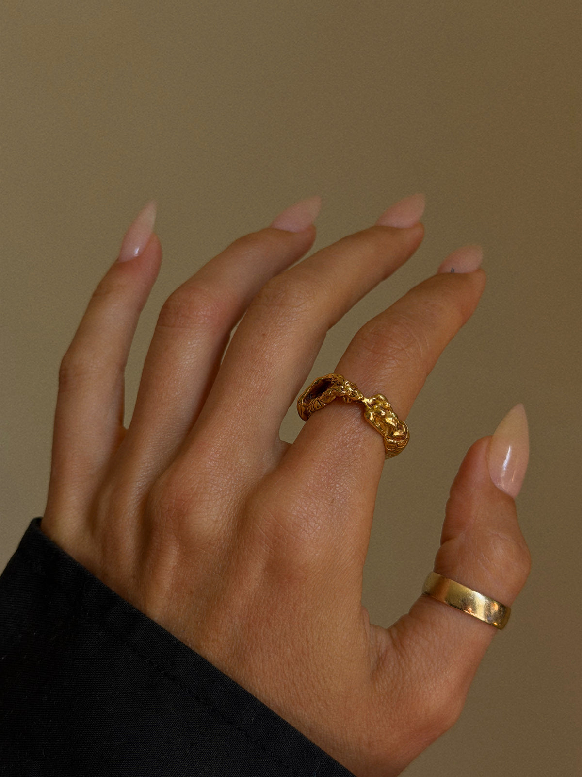 SING TO ME AND TAKE ME DOWN, DOWN, DOWN // FIGURAL MERMAID SIREN 18K GOLD RING