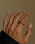 SING TO ME AND TAKE ME DOWN, DOWN, DOWN // FIGURAL MERMAID SIREN 18K GOLD RING