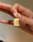 TELL ME OF ALL YOUR LUCKS AND LOSSES, LOVE // VINTAGE LUCKY 13 SCROLL CHARM