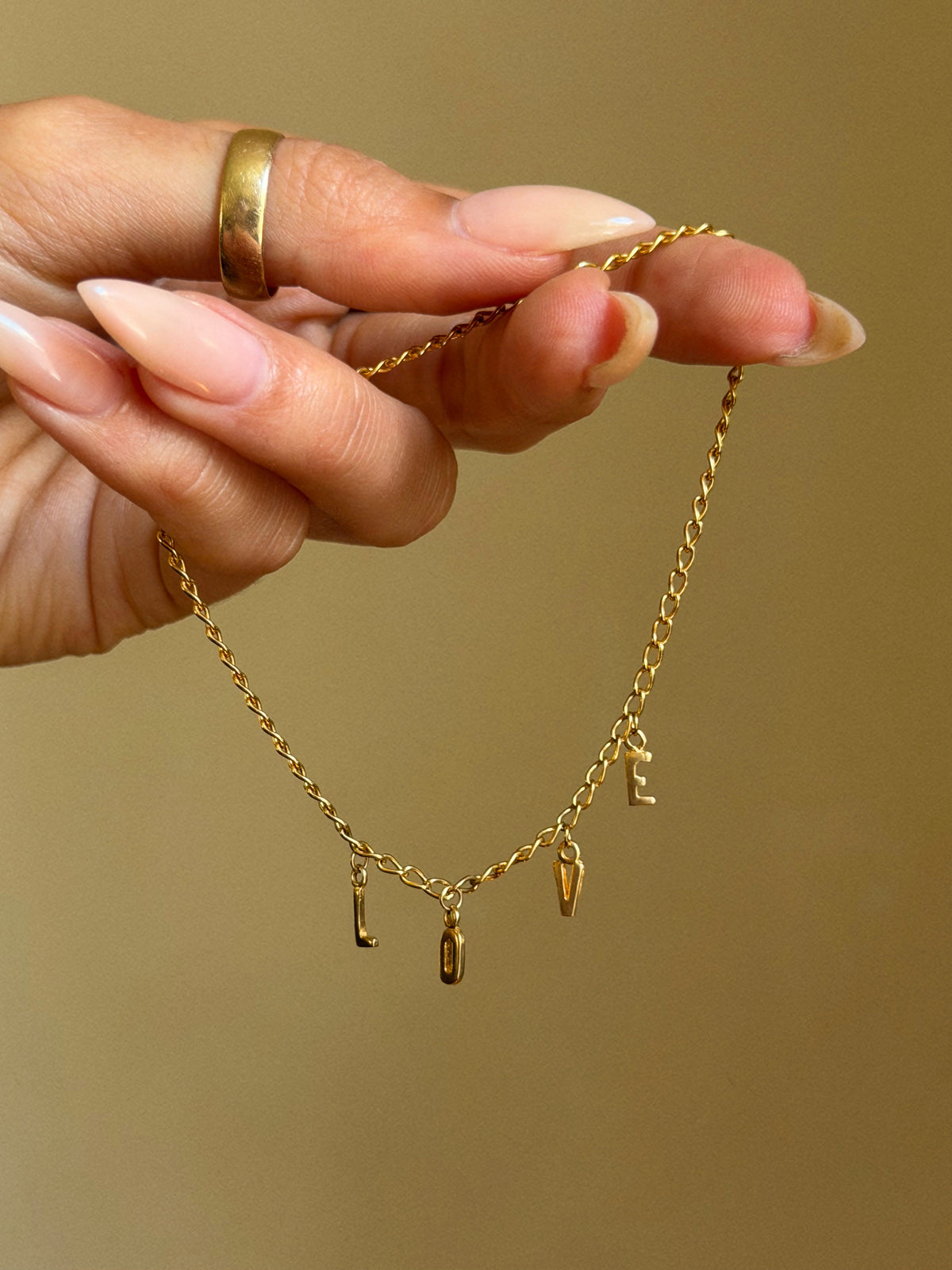 LET ME SPELL OUT ALL THE WAYS IN WHICH I LOVE YOU // LOVE BRACELET/ANKLET