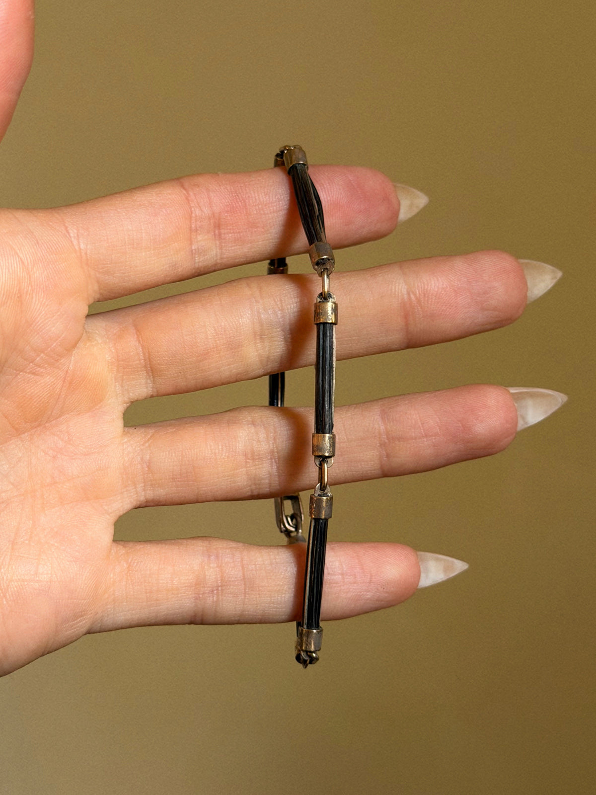 MAY YOUR ROADS BE LONG AND LUCKY // VICTORIAN SOUVENIR ELEPHANT HAIR BRACELET