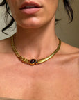 BEAM ME UP AND GET ME OUTTA HERE // MIXED GEM ALIEN CURB LINK COLLAR