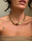 BEAM ME UP AND GET ME OUTTA HERE // MIXED GEM ALIEN CURB LINK COLLAR