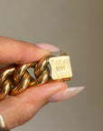 OH, I AM VERY CERTAIN YOU HAVE NO IDEA WHO YOU ARE MESSING WITH // MEGA 18K GOLD CURB LINK BRACELET