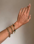 OF WEAVING REEDS BY THE OCEAN // VINTAGE ENAMEL AND PEARL BRACELET