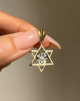 AS A GENTILE I FIND MYSELF ENDLESSLY GRATEFUL TO BE SHOWN JUDAISM THROUGH THE PEOPLE I LOVE FULL OF HOPE FOR ALL // DIAMOND AND GOLD STAR OF DAVID