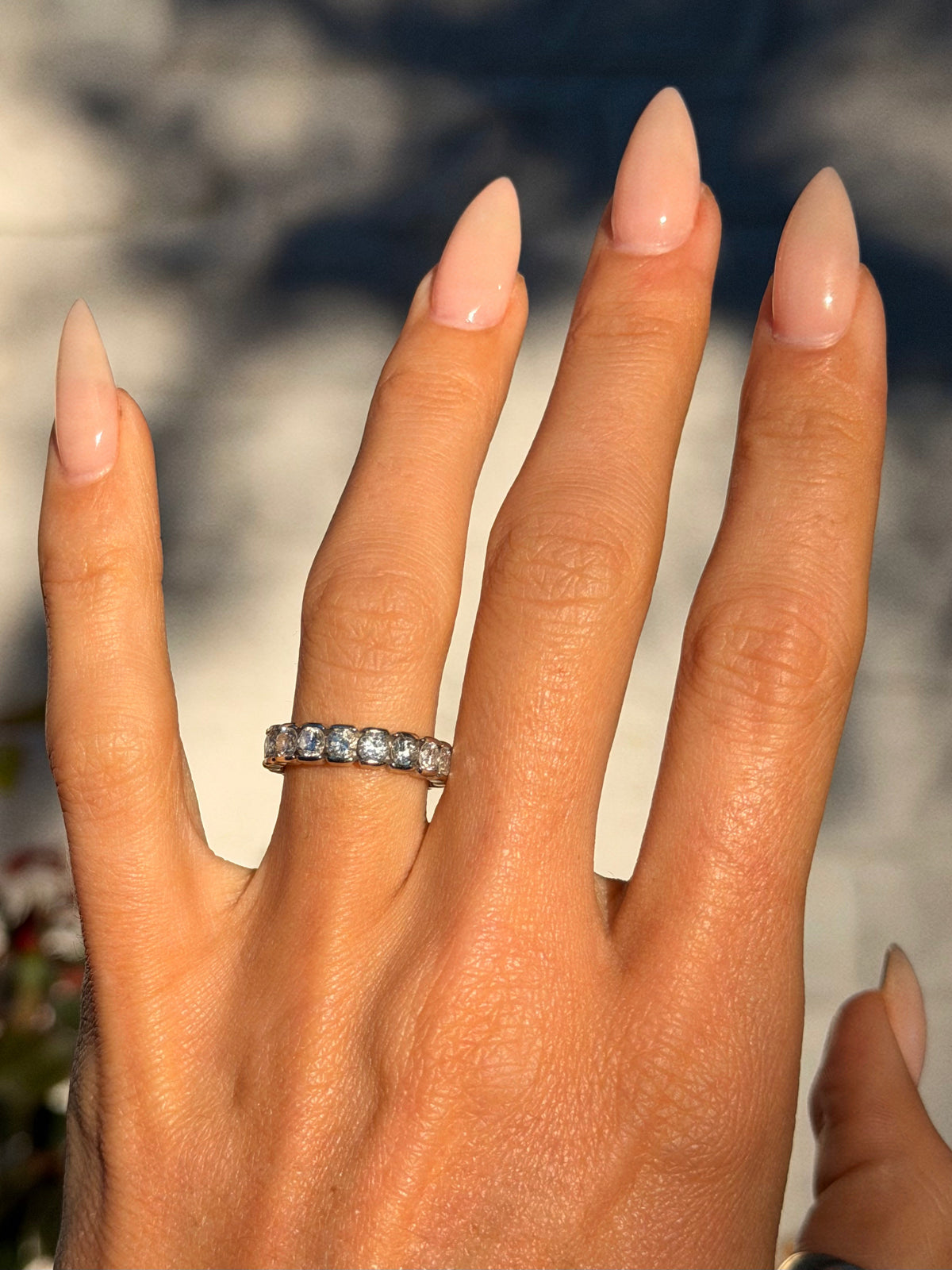 I'VE BEEN BUILDING MUSCLE AND BONE AND I LIKE THE STRENGTH OF MY THIGHS // SZ 5.5 DIAMOND ETERNITY BAND