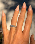 I'VE BEEN BUILDING MUSCLE AND BONE AND I LIKE THE STRENGTH OF MY THIGHS // SZ 5.5 DIAMOND ETERNITY BAND