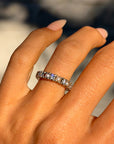 COME TO ME WHEN YOU NEED TO FEEL SOFT AND LOVELY // VINTAGE PEARL AND DIAMOND ETERNITY BAND