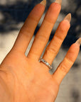 COME TO ME WHEN YOU NEED TO FEEL SOFT AND LOVELY // VINTAGE PEARL AND DIAMOND ETERNITY BAND