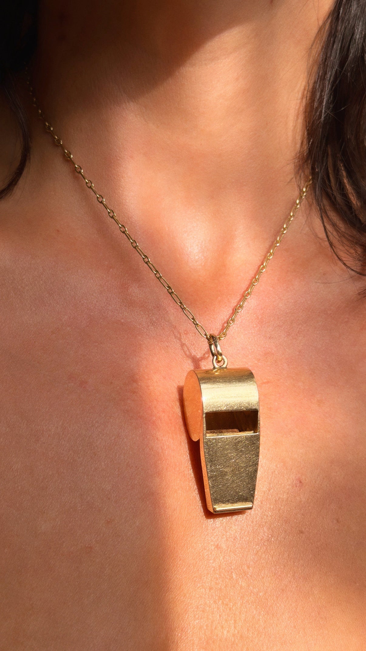 SIT. STAY. GOOD BOY // VINTAGE XL GOLD WHISTLE