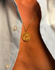 I'M A LIBRA, OF COURSE JUSTICE MATTERS TO ME // GOLD AND DIAMOND LIBRA ZODIAC PENDANT