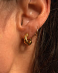 I GROW LIKE WILD BAMBOO, FAST AND SELF ASSURED // VINTAGE ELSA PERETTI FOR TIFFANY BAMBOO HUGGIE HOOPS