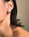YOU GLOW LIKE SOMETHING ETHEREAL AND WONDROUS // BAROQUE PEARL STUDS