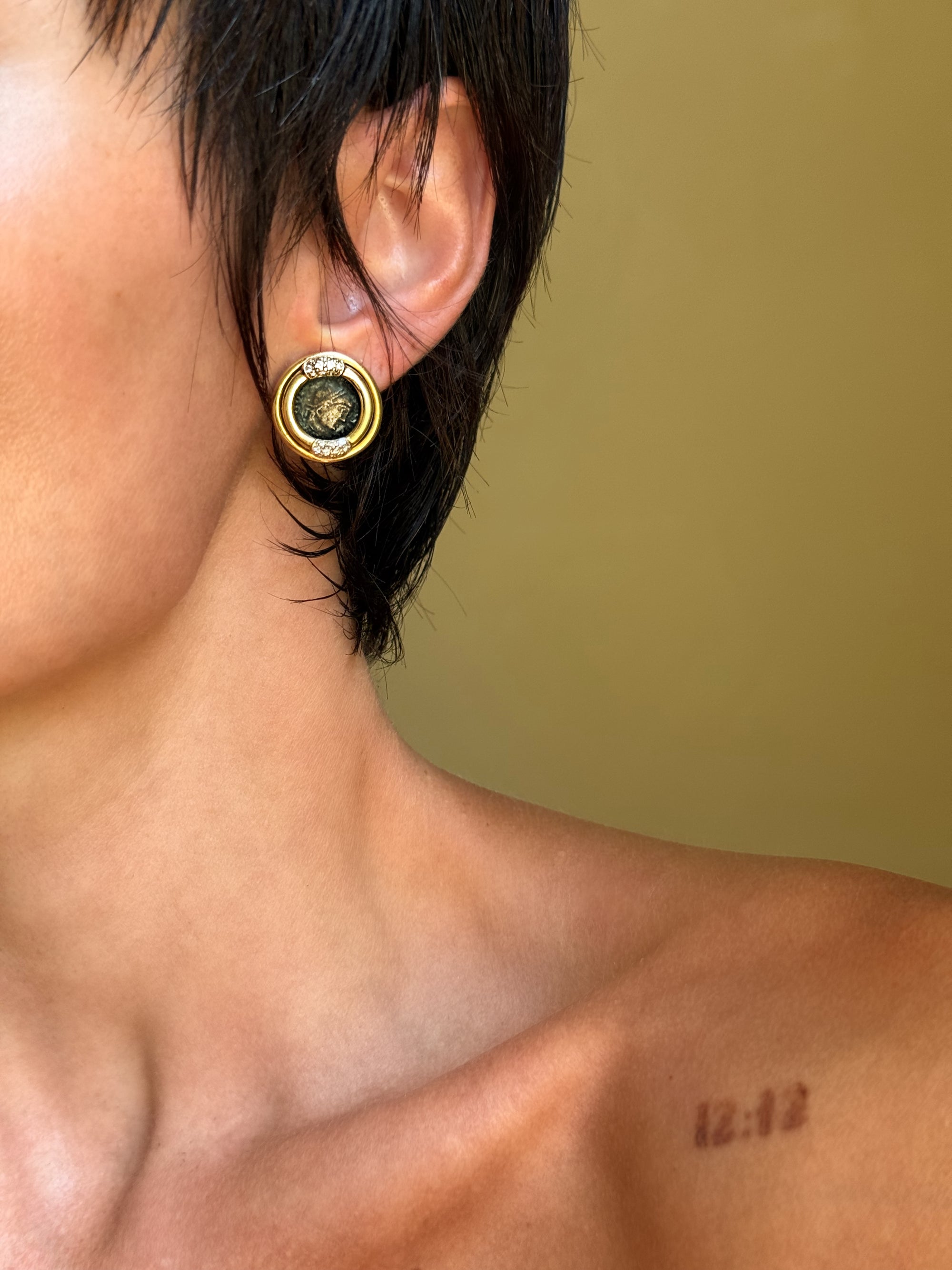 ANCIENT COINS AND ARTIFACTS ARE THE CURRENCY I LIVE FOR // VINTAGE COIN EARRINGS