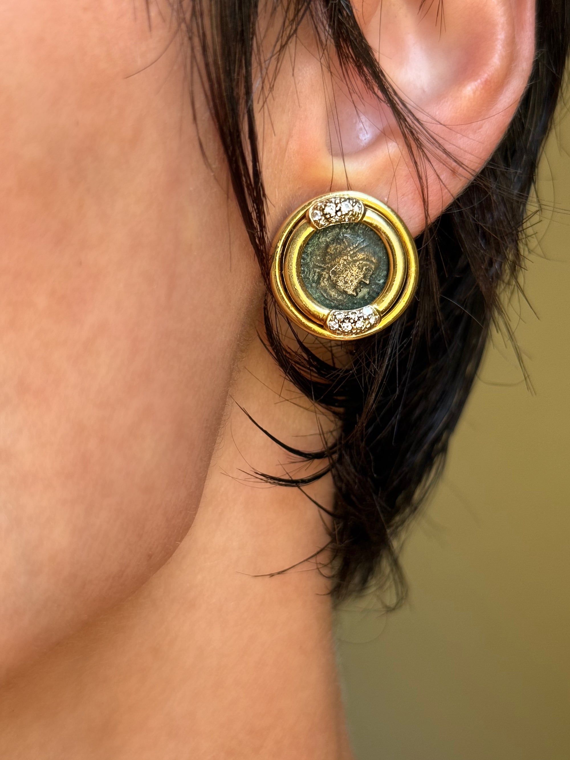 ANCIENT COINS AND ARTIFACTS ARE THE CURRENCY I LIVE FOR // VINTAGE COIN EARRINGS