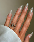 I WAX AND WANE AS THE MOON DOES, TOO // VICTORIAN TRI PEARL RING